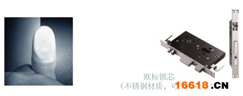 歐標鎖芯，指紋識別